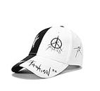 XibeiTrade Unisex Graffiti Baseball Cap Hiphop Schwarz Weiß Hut Mode für Männer Frauen