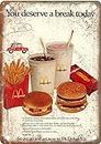 McDonalds Vintage Advertisment Reproduction Metal Sign Retro Wall Home Bar Pub Vintage Cafe Decor, 8x12 Inch