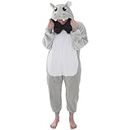 Adult Fleece Unisex Kigurumi Animal Pajamas Cosplay Costume Sleepwear (AU, Alpha, Small, Regular, Regular, Hippo)