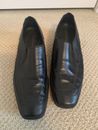  Rockport Men's 10M Black Leather Dress Shoes Exposed Stitching Cushioned Sole 