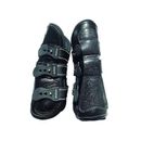 Majyk Equipe Estrella Sparkle 100% Leather Jump Boot - Front - Large Pony/Small Horse - Black - Smartpak