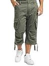 Brandit Urban Legend 3/4 Men's Cargo Short Trousers - Olive, XL