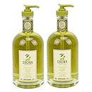 Cucina Purifying Hand Wash Coriander and Olive Tree 16.9 Fl Oz Glass Bottle by Cucina