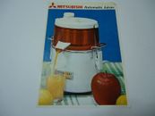 Mitsubishi Automatic Juicers Blenders 1960s one page flyer