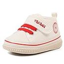 TARANIS Baby Squeaky Shoes Boys Girls Squeaky Shoes Anti-Slip Soft Rubber Sole Sneakers Toddler First Walkers White