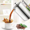 Insulated Coffee Tea Plunger 350ml 1000ml French Press Stainless Steel Au Stock