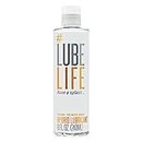 Lube Life Silicone and Water-Based Hybrid Lubricant, Long Lasting Lube for Men, Women and Couples, 8 Fl Oz