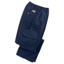 Blair Men's Haband Men's Casual Joe® Stretch Waist Poplin Cargo Pants - Navy - 48