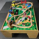 Kid's Wood Play Railway Train Table Set 120 Pc Brio Thomas & Friends Compatible