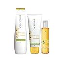 Biolage Smoothproof Professional 3-Step Regime Used in Salons | Shampoo + Conditioner + Serum for Frizz-Free Hair for up to 72 HRS | With Camellia Flowers | No Added Parabens (200ml + 98g + 100 ml)