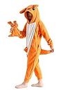 Unisex Kangaroo Animal Costume, Kids Animals Onesie Pajamas，Halloween Cosplay Costume Boys & Girls(10-12 Years)