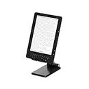TALK WORKS E-Reader Stand - Tabletop and Desktop Stand Display Holder for Devices - Compatible with Most Small Tablets and E-Readers - Adjustable Viewing Angle and Sturdy Base - Black (14042)