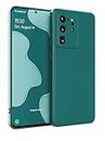 MyGadget Silikon Hülle Kompatibel mit Samsung Galaxy S20 Ultra - robuste Schutzhülle TPU Case Slim Silikonhülle - Back Cover Kratzfest Handyhülle - Matt Olivgrün
