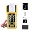 AUTOOL Automotive 12V/24V 30-2000 CCA Battery Load Tester, Cranking and Charging System Battery Analyzer Scan Tool with Printer for Heavy Duty Trucks, Cars, Motorcycles and More