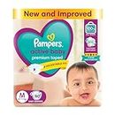 Pampers Active Baby Tape Style Diapers, Medium (M) Size, 90 Count, Adjustable Fit with 5 star skin protection, 6-11kg Diapers