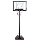 Portable Basketball Hoop Outdoor Goals System Adjustable w/PVC Backboard Wheels 
