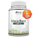 Maca Root Capsules 2500mg - 250mg of Maca Root per Capsule - 180 Vegan Capsules - 6 Month Supply - Maca Root Extract Supplement for Men & Women - Made in The UK