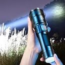 Yeahitch Outdoor Strong Light Flashlight Super Brigh Telescopic Focus Emergency Flashlight Long Range Strong Light Outdoor Camping Torch for Outdoor Sport Men Gifts