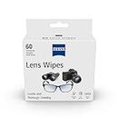 ZEISS Lens Wipes 60 Count- Pack of 1| Lens Cleaner - Perfect for Spectacles, Eyeglasses, Sunglasses, Camera Lenses, Binoculars and all other lenses