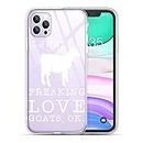 Compatible for iPhone 14 Pro Max Case, I Just Freak Goats Ok iPhone Case Shockproof Protective Clear Soft TPU Case Gift for Girls Women