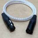 8 cores 4-Pin XLR Balanced Audio Male to Female Headphone Extension Cable 