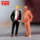 Gemalte Miniaturen Trump Anzug Männer Szene Requisiten Figur Modell Puppen unbemalt für Autos