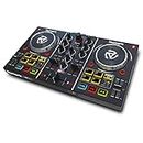 Numark Party Mix | Beginners DJ Controller Set for Serato DJ with 2 Decks, Party Lights, Headphone Output, Performance Pads and Crossfader / Mixer