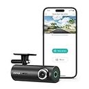 70mai Dash Cam M300, 1296P QHD, Built in WiFi Smart Dash Camera for Cars, 140° Wide-Angle FOV, WDR, Night Vision, iOS/Android Mobile App