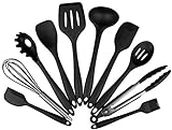 Ontrip10PCS Silicone Spatula Set, Heat-Resistant Silicone Kitchenware, Silicone Kitchen Baking Cooking Utensils Sets and Supplies for Home Cooking