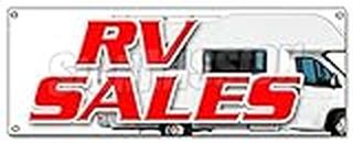 RV Sales Banner Sign New Used reconditioned Motorhome financing Sale