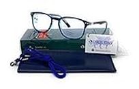 Blaulichtfilter lesebrille anti blaulicht. Computerbrille Professional Für herren damen gamer brille venice (Blau, 2.50)