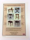 1979 The Bombay Company Furniture  VINTAGE AD Print Advertising - RARE