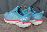 Scarpe da corsa Hoka Clifton 8 taglia UK 3,5 larghe da donna blu bianche