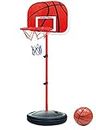 Tonyko Ajustable Kids Basketball Stand Basketball Hoop Basketball Tableros portátiles Juego de Juguete 60-150 CM con 1pcs Basketballs