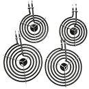 Electric Stove Burners MP22YA Electric Range Surface Burners Coil Unit Set (2pcs MP15YA & 2pcs MP21YA) Burner Element Replacement
