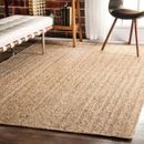 Alfombra de yute rectangular natural hecha a mano para corredores alfombras rústicas trenzadas elegantes