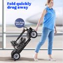 Lightweight Mobility Scooter Electric Motorised Portable Power Folding 4 Wheel