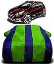AUCTIMO® Fiat AVVENTURA Car Cover Waterproof with Triple Stitched Ultra Surface Body Protection (Green Stripes)