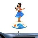 Dashboard Dancing Girl – Auto cruscotto ragazza hawaiana ballare – Cartoon Automotive Trim tavolo ornamenti per scrivania, camera da letto, tavolino, spiaggia bar tavolo