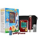 PetTest Glucose Monitoring System for Dogs & Cats, Blood Sugar Check Starter Kit Includes Glucose Meter, Lancing Device, 25 Test Strips, 25 Lancets, Carrying Case, Instructions, Pet Diabetic Supplies
