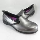 akesso Loafers Womens Size 9.5M Titanium Leather Slip-On Flats ~ Style 400016952