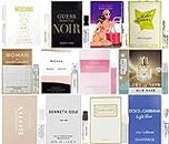 Infinite Scents 12 Women's Designer Fragrance Sampler Collection, 12 Luxury High-End Perfume Vials for Women, Mini Perfume Samples Gift with Premium Plush Velvet Pouch for Girlfriend, Wife, or Mother