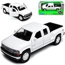 Welly Chevrolet Chevy Silverado GMT800 Pick-Up Weiss 1. Generation 1998-2007 ca 1/43 1/36-1/46 Modell Auto