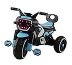 JoyRide Noise Bike Pedal Tricycle for Kids Toddler Trike Headlight, Music,Eva Wheels & Curved Seat and backrest Push Along Pedal Trike for 15 Months to 3 Years Blue