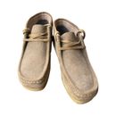 Clarks 155522 Originals Wallabee Suede Boots Moccasin Men's Size 9.5 Tan