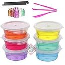 Firstly Traders Combo 6 Slime Pack+ Straws+ Glitter+ Tools DIY Crafts Kit Set for Girls and Boys with Art and Craft Supplies for Kids Ages 8-10, Age 9-12, Age 12-16 Old
