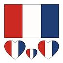 France Flag Tattoos,10 Sheets France Flag 2022 World Cup Temporary Face Tattoos Stickers,40 Pcs Waterproof Sweat Soccer Football National Flag Removable Fake Tattoos,For Men Kids Women(France)