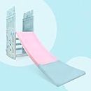Jammbo Fun-Filled Garden Slide for Kids - Super Slider Perfect Indoor/Outdoor Toy for Boys/Girls (1-5 Years) - Foldable Colorful Tower Slide(Big) - Ideal for Home/Preschool Play (Pink,Blue)