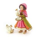 MacKenzie-Childs Patience Brewster Nativity Girl with Duck Figures, Set of 2