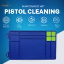 Gun Cleaning Mat, Anti-Slip Rubberized Repair Mat 15.9" x 9.8"